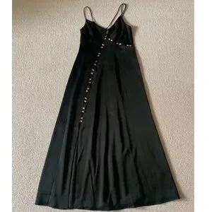 Aje | Dresses | Aje Riddle Button Down Maxi Dress Black